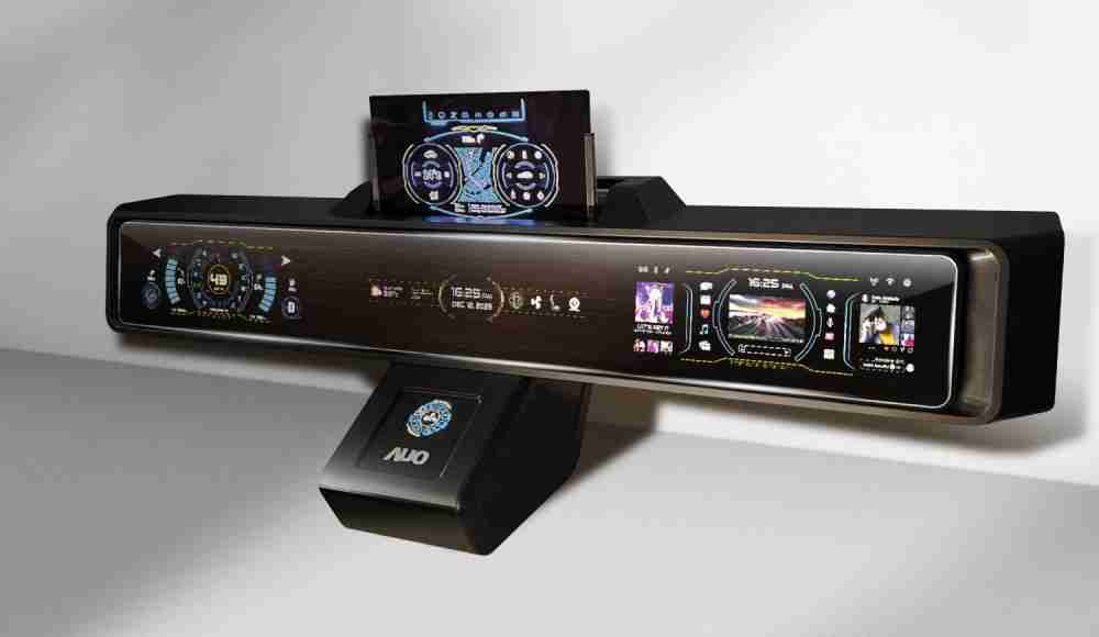 开云电子Micro LED沉浸式车舱显示方案结合 可卷式、、、、可伸缩的Micro LED应用并可呈现不同的质感纹路，，，，展现人性化设计